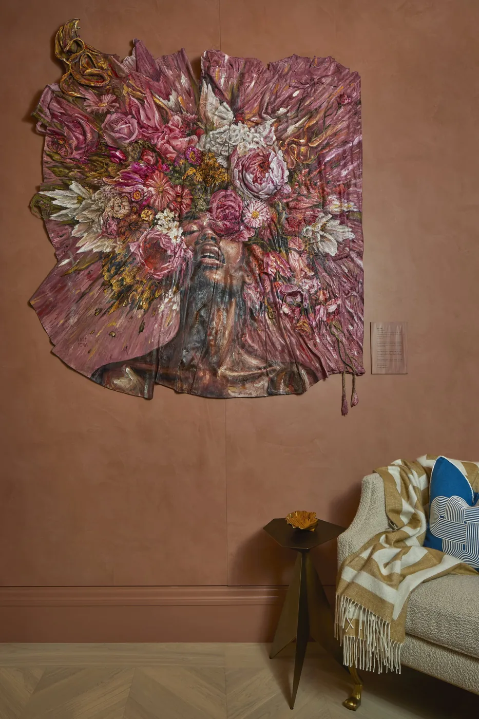 Vanity and artwork in Her Closet